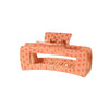 retro leopard plastic printing hair claws 1 piece