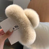 cute solid color rex rabbit fur hair claws