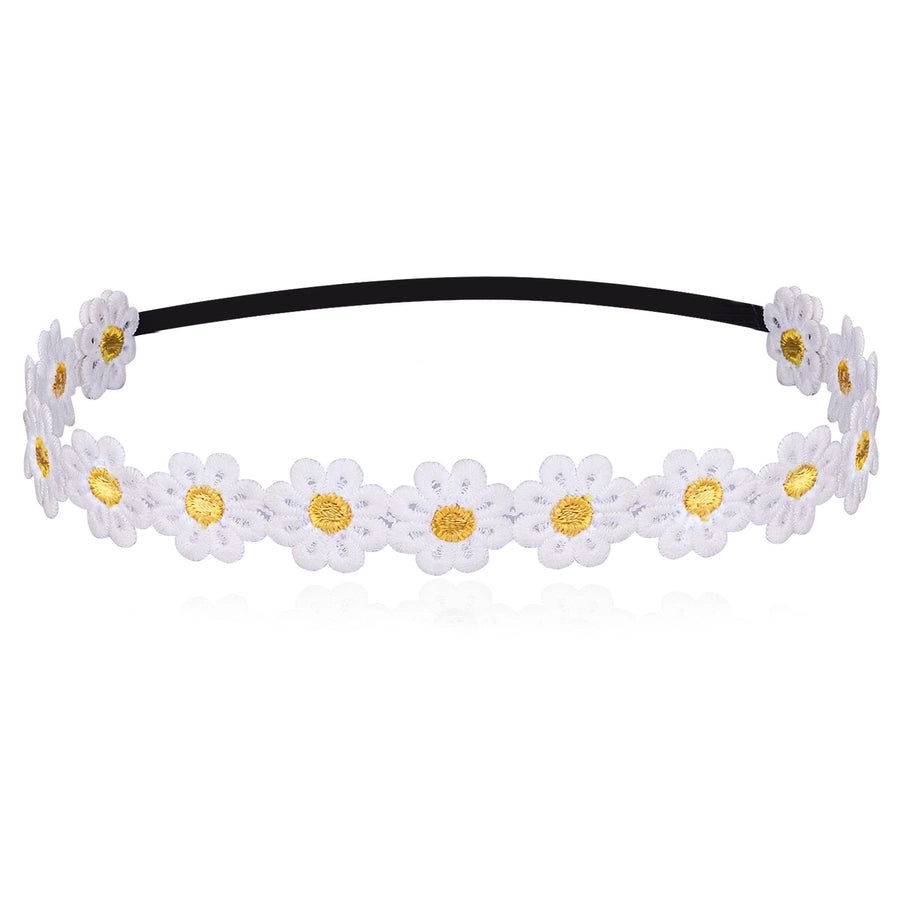 sweet simple style flower cloth hair band