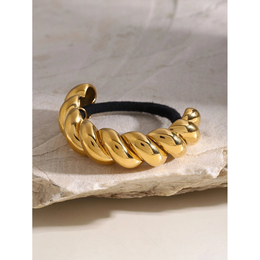 Women's IG Style Simple Style Twist 304 Stainless Steel Hair Tie