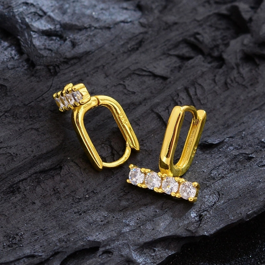 1 Pair Casual Elegant Geometric Copper Earrings