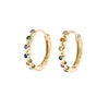 1 Pair Simple Style Geometric Plating Copper Zircon Earrings