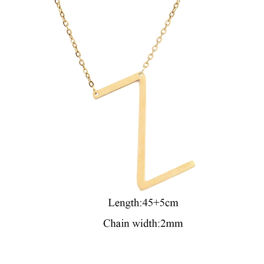 Jewelry Elegant Simple Style Classic Style Letter 201 Stainless Steel 304 Stainless Steel Pendant Necklace