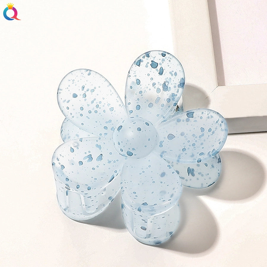 women's fashion flower plastic handmade hair claws