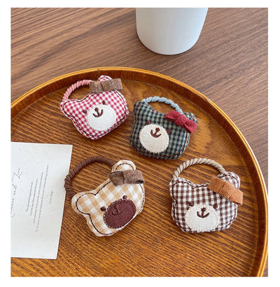 Cute Women's Girl'S Bear Cloth Hair Tie