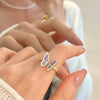 Copper Flower Butterfly Open Rings