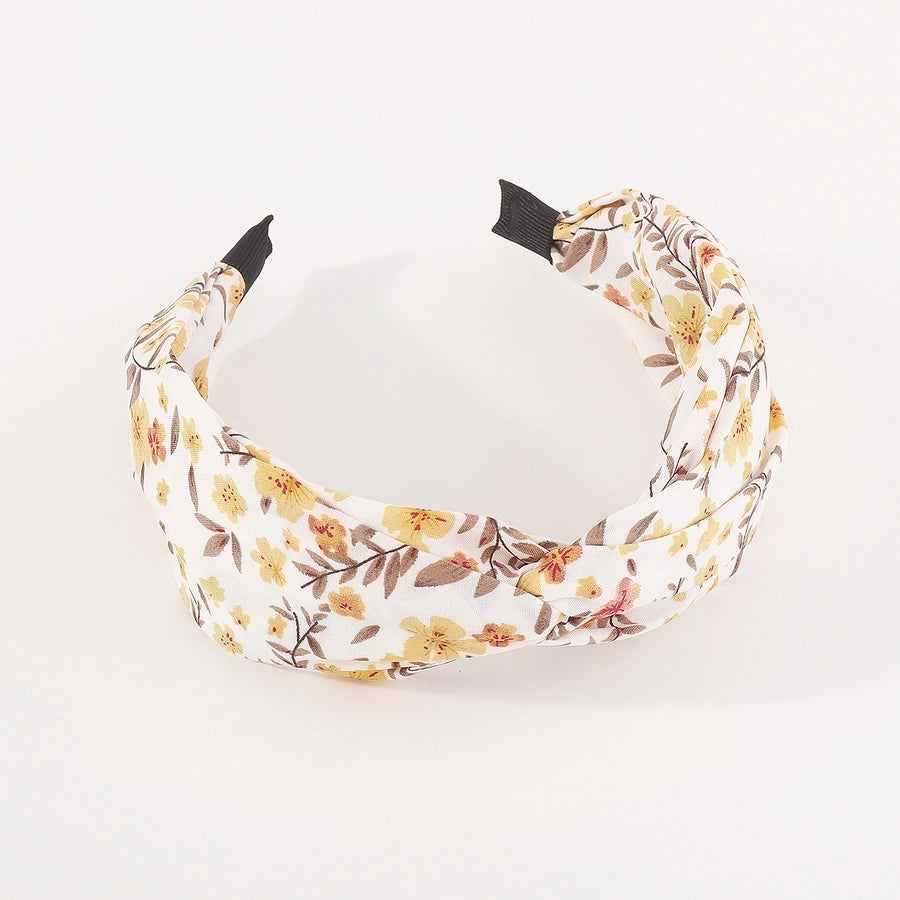 women's bohemian beach ditsy floral cloth printing hair band