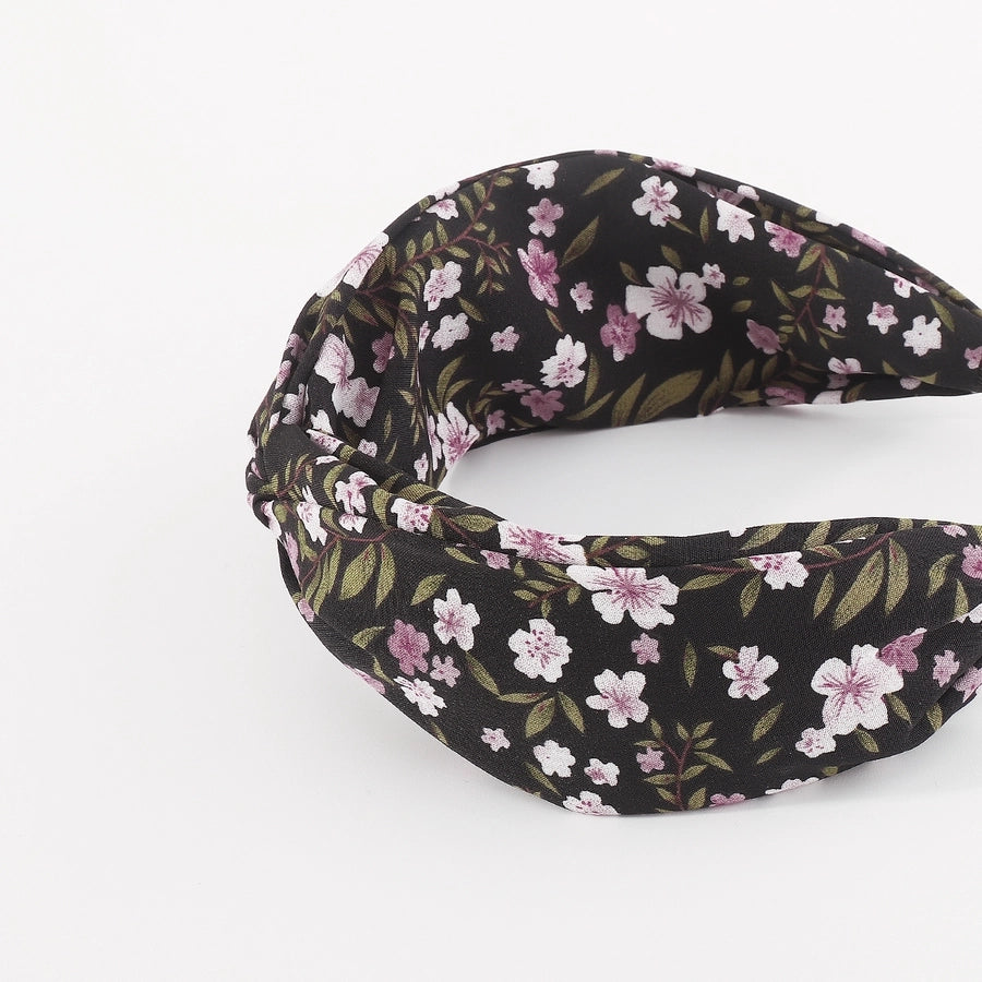 women's bohemian beach ditsy floral cloth printing hair band