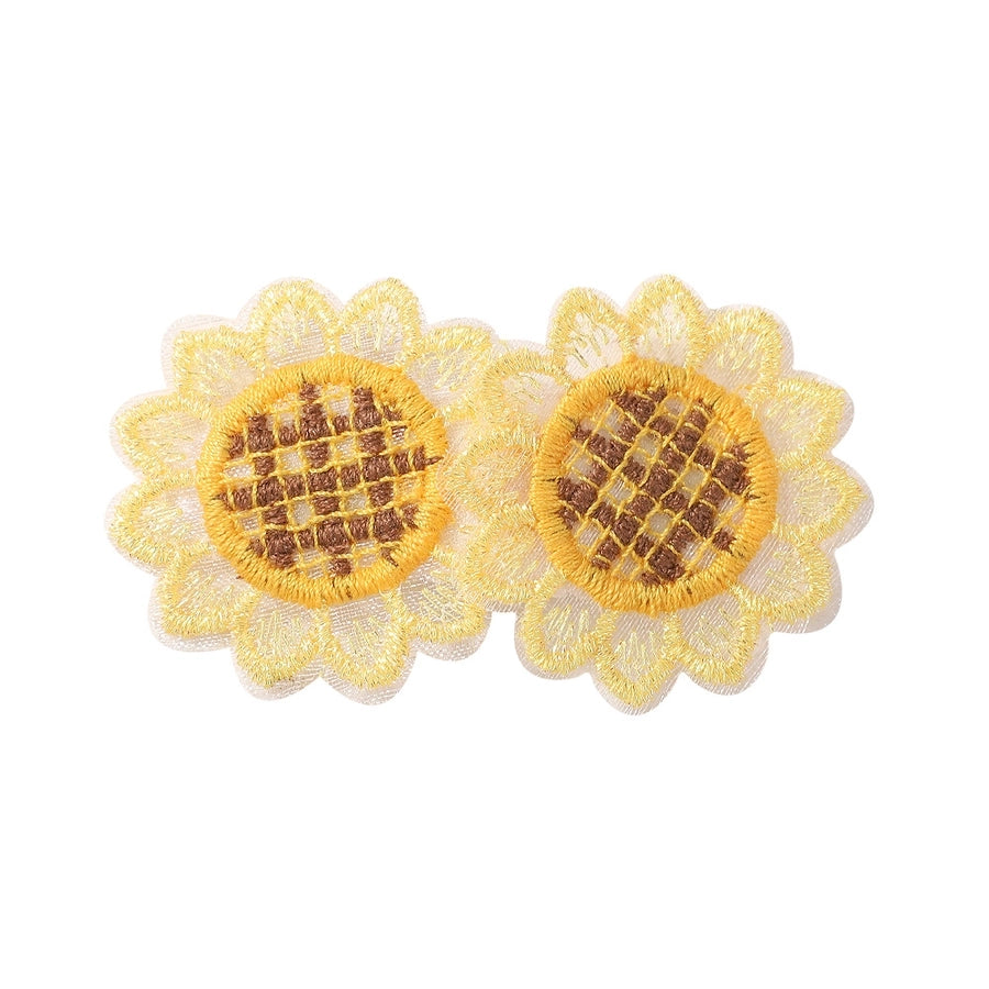 Kid'S Cute Pastoral Sunflower Flower Hair Clip