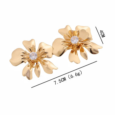 Women's Basic Simple Style Classic Style Flower Metal Plating Hair Clip