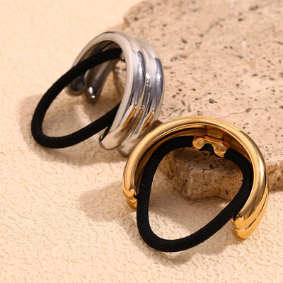 Simple Style Women's Solid Color Metal Hair Tie