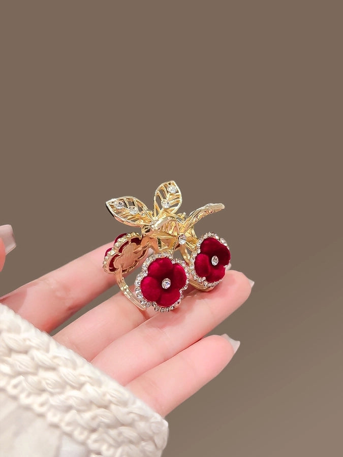 Women's Casual Simple Style Streetwear Floral Alloy Hair Claws