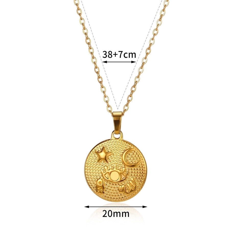 Jewelry Simple Style Geometric Heart Shape Rose 304 Stainless Steel Plating Pendant Necklace