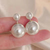 1 pair elegant simple style streetwear flower bow knot plating inlay alloy artificial pearls zircon ear studs