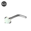 1 Piece Nose Rings & Studs Casual Vacation Round G23 Titanium Alloy Opal Zircon Nose Rings & Studs