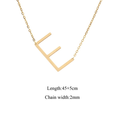 Jewelry Elegant Simple Style Classic Style Letter 201 Stainless Steel 304 Stainless Steel Pendant Necklace