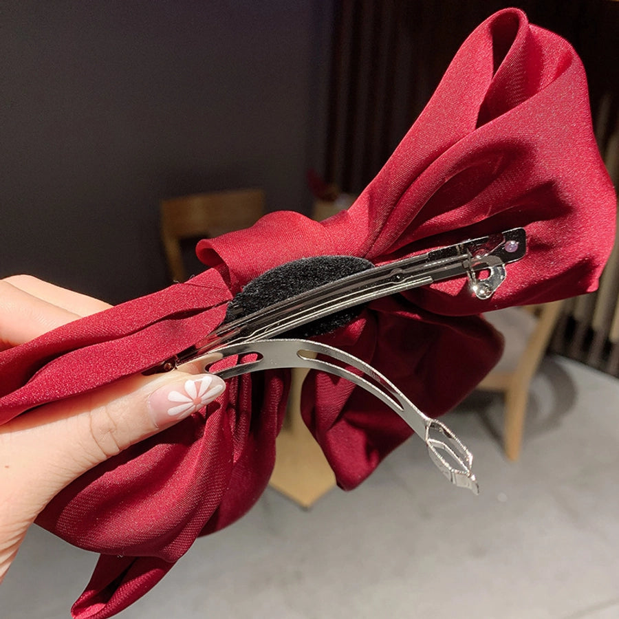 fashion bow knot cloth hair clip 1 piece