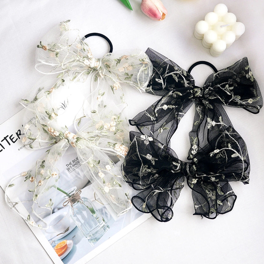 women's sweet bow knot cloth hair clip hair tie