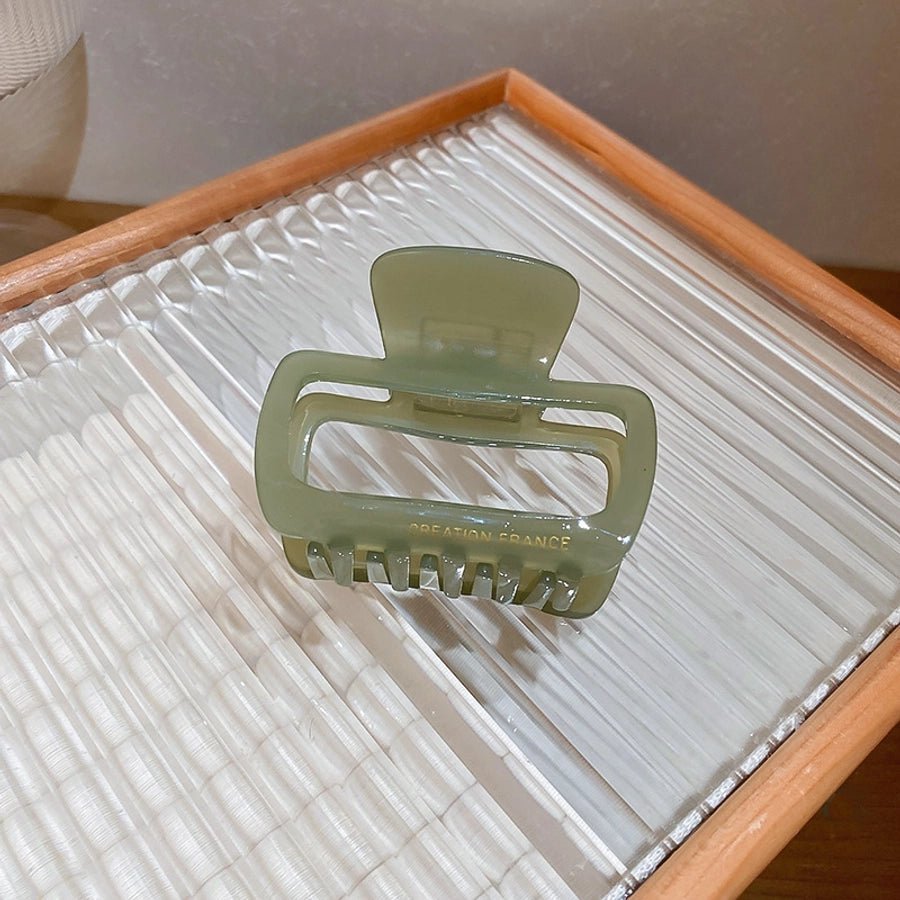 Women's Sweet Solid Color Arylic Hair Claws