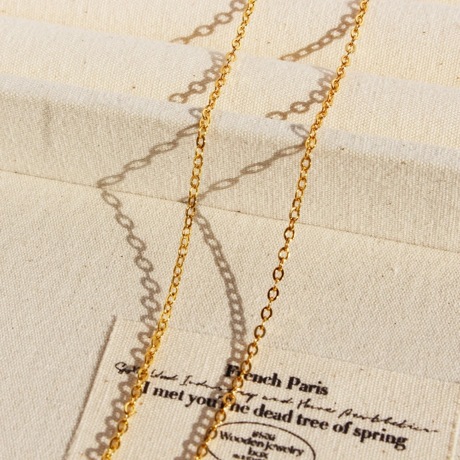 Brass 24K Gold Plated Beaded Plating Inlay Circle Zircon Brass Necklace