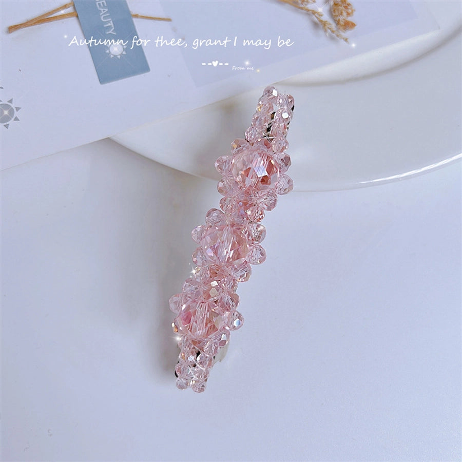 sweet artificial crystal hair clip 1 piece