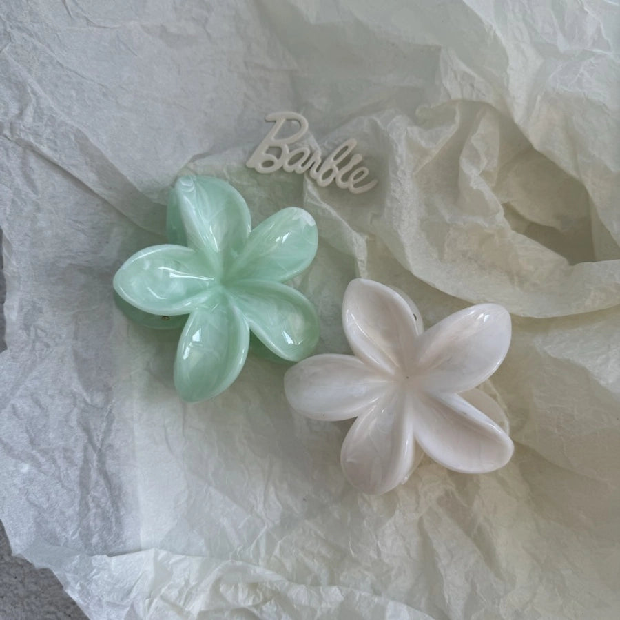 Women's Cute Lady Sweet Flower Plastic Hair Claws