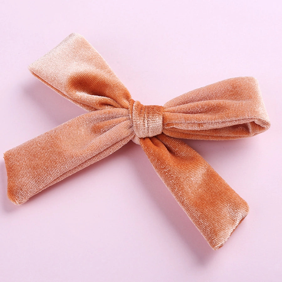fashion bow knot flannel hair clip