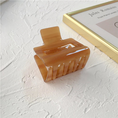 Korean-style Simple Leopard Print Small and Medium-sized Acetic Acid Clip Headwear Shark Clip for Women