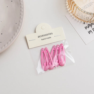 simple style solid color metal hollow out hair clip
