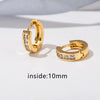1 Pair Elegant Simple Style Geometric Copper Zircon Earrings