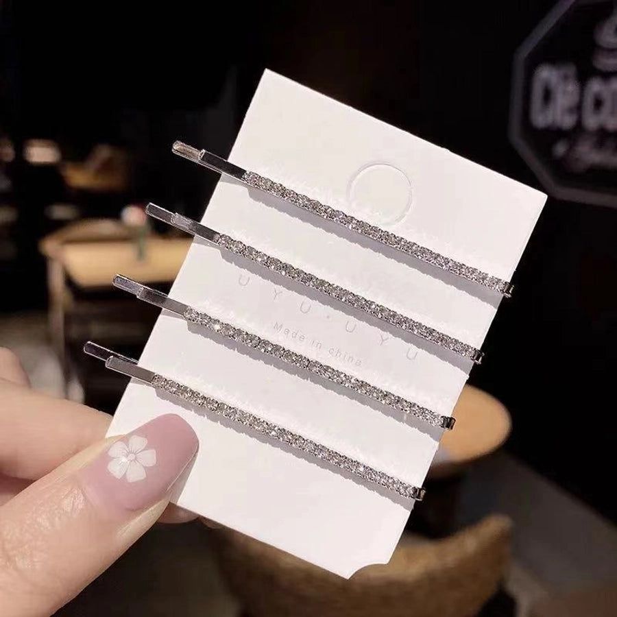 fashion classic barrettes simple inlay pearl bangs barrettes