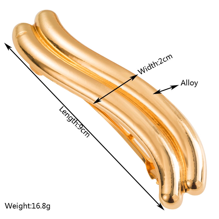 Women's Casual Simple Style Solid Color Alloy Plating Hair Band