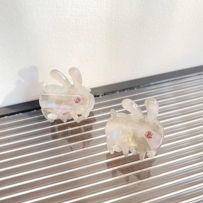 Beautiful Mini Acetate Rabbit Grip Stylish Graceful Simple High Sense All-Matching Elegant Hair Clips Hair Accessories Headwear for Women