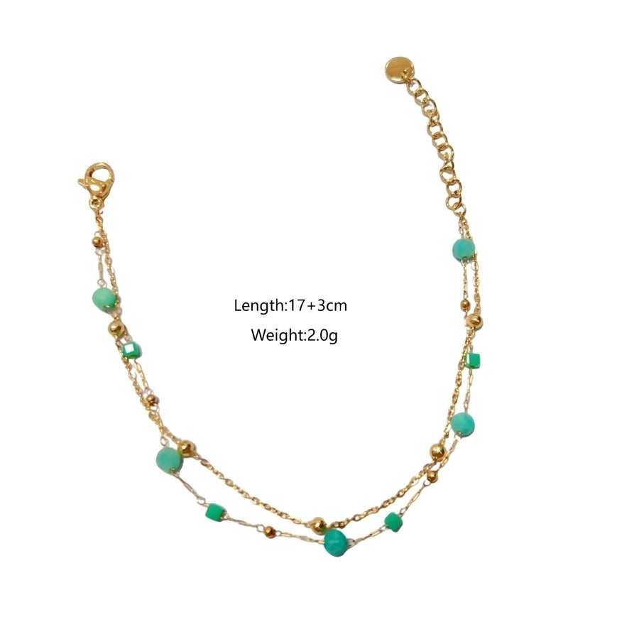 Modern Style Classic Style Love Starfish Heart Shape 304 Stainless Steel natural stone Bracelets In Bulk