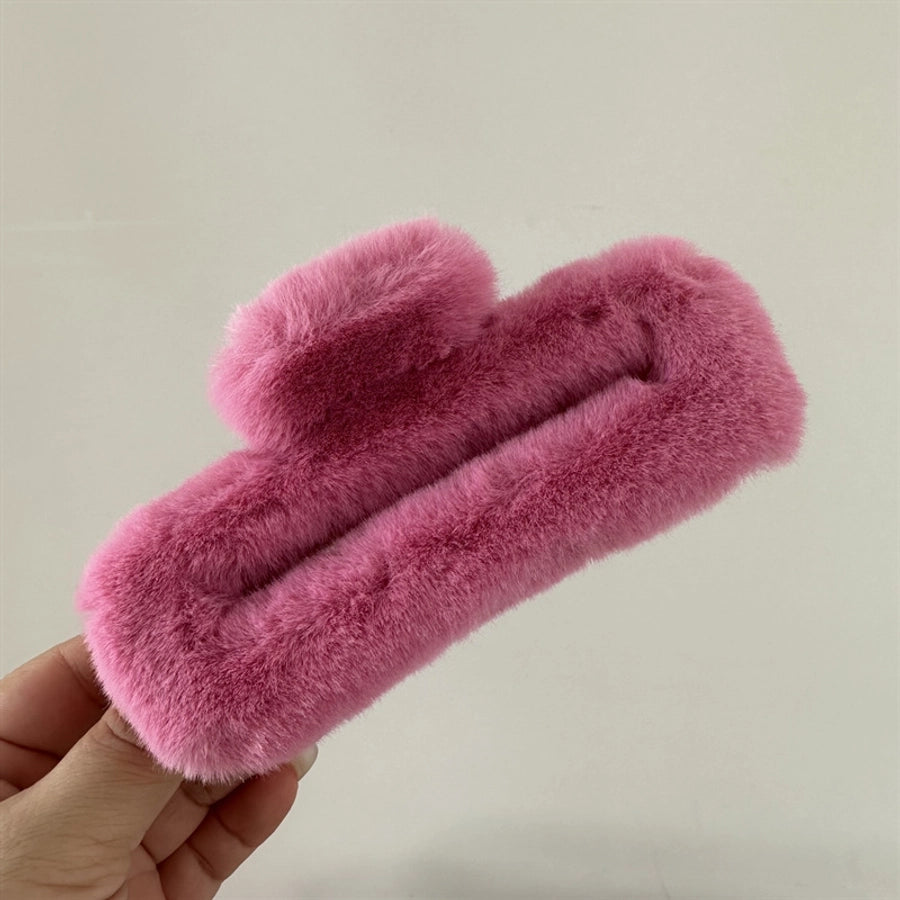 simple style solid color cloth hair claws