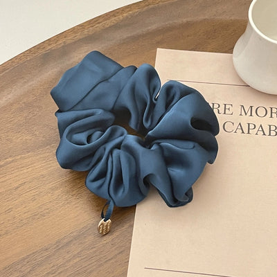 High-grade high-quality satin large intestine hair ring temperament fat intestine ring Korean style hair rope simple head rope women's headdress