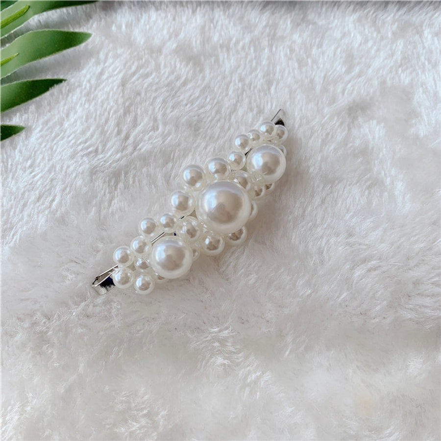 Women's Elegant Sweet Solid Color Plastic Hair Clip