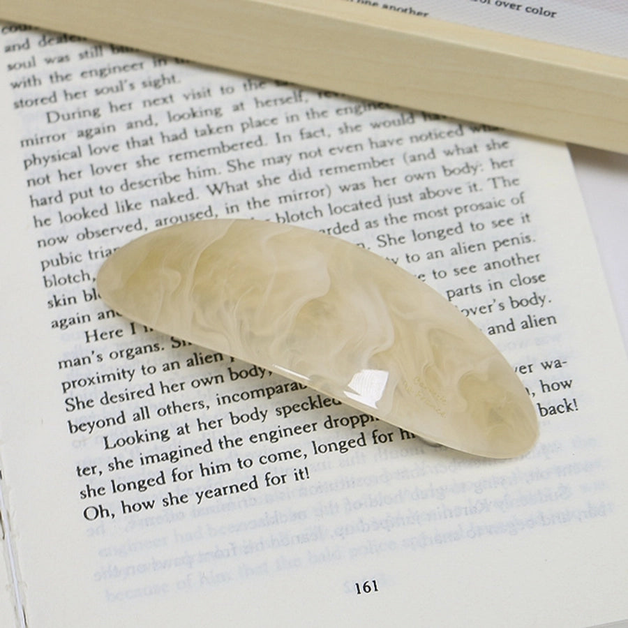 artistic color block leopard acetic acid sheets hair clip