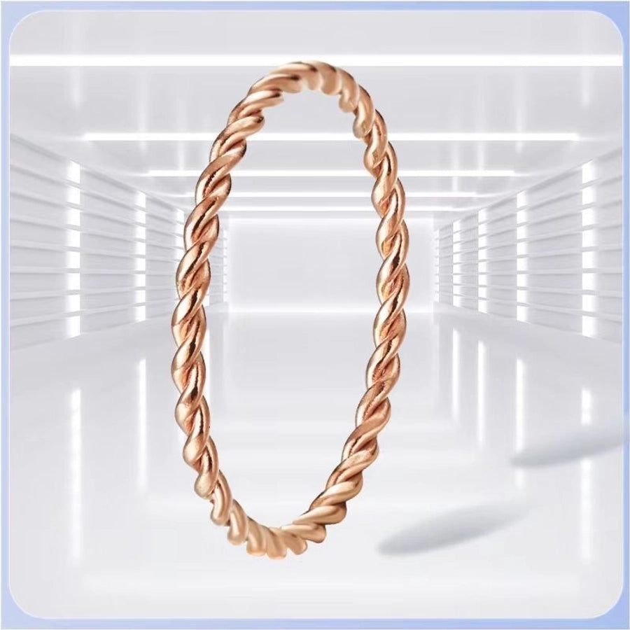 Jewelry Elegant Geometric Titanium Steel Plating Rings