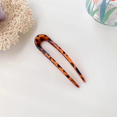 Women's Simple Style Classic Style U Shape Resin Hair Sticks