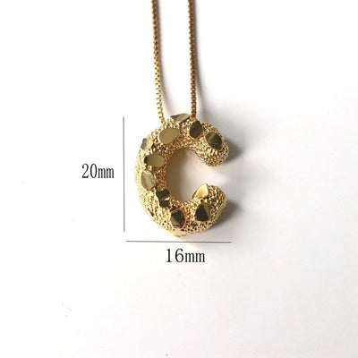 Jewelry Simple Style Classic Style letter Copper Pendant Necklace