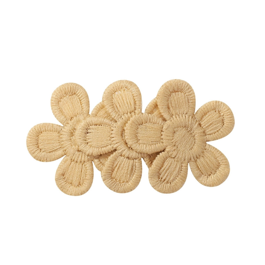 SUNFLOWER Embroidered Flower Children's Hair Accessories BB Clip Autumn and Winter Bang Clip Fabric Handmade Hair Clips 4204