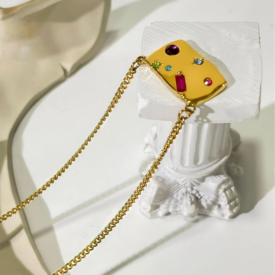 Jewelry Vintage Style Simple Style Geometric 304 Stainless Steel Plating Pendant Necklace