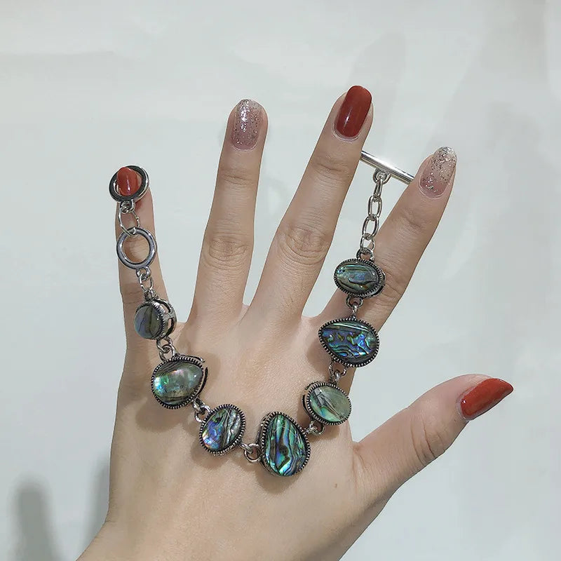 Retro Geometric Shell Alloy None Chain & Link Bracelets Wholesale