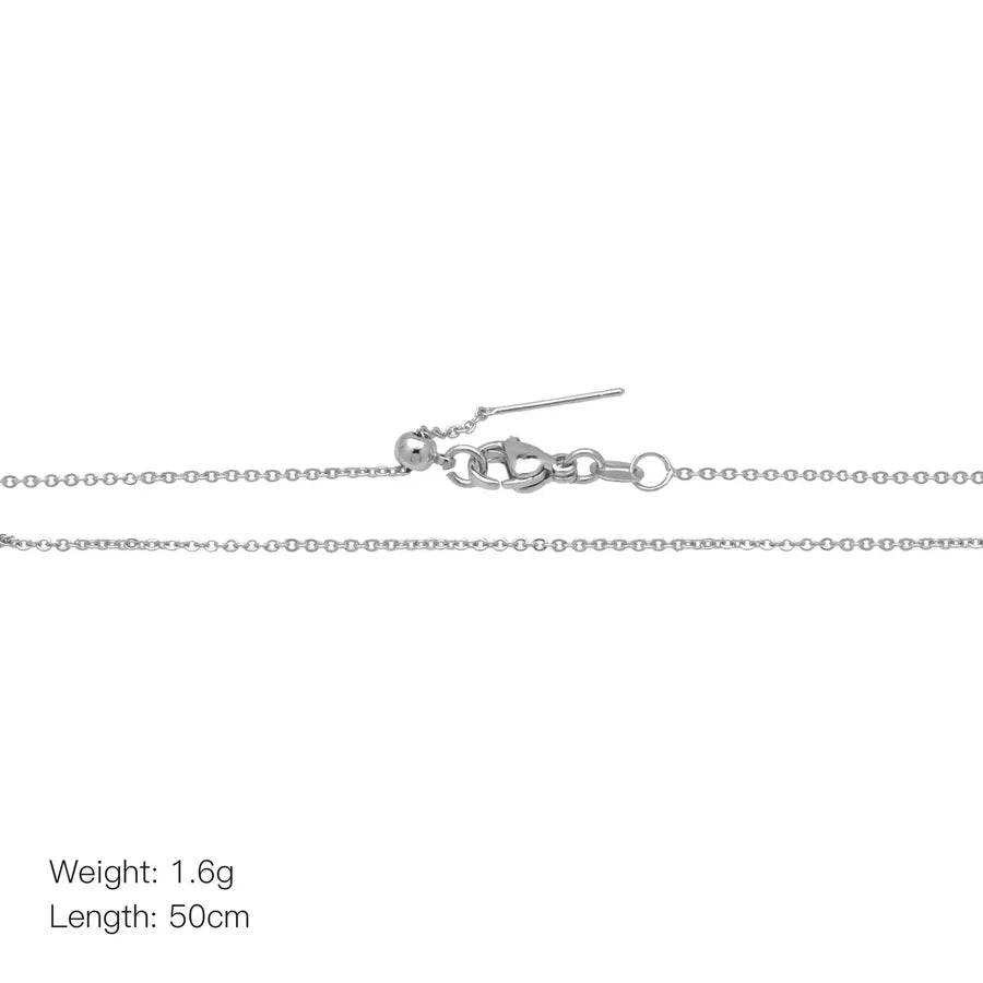 Copper 18K Gold Plated Solid Color Necklace