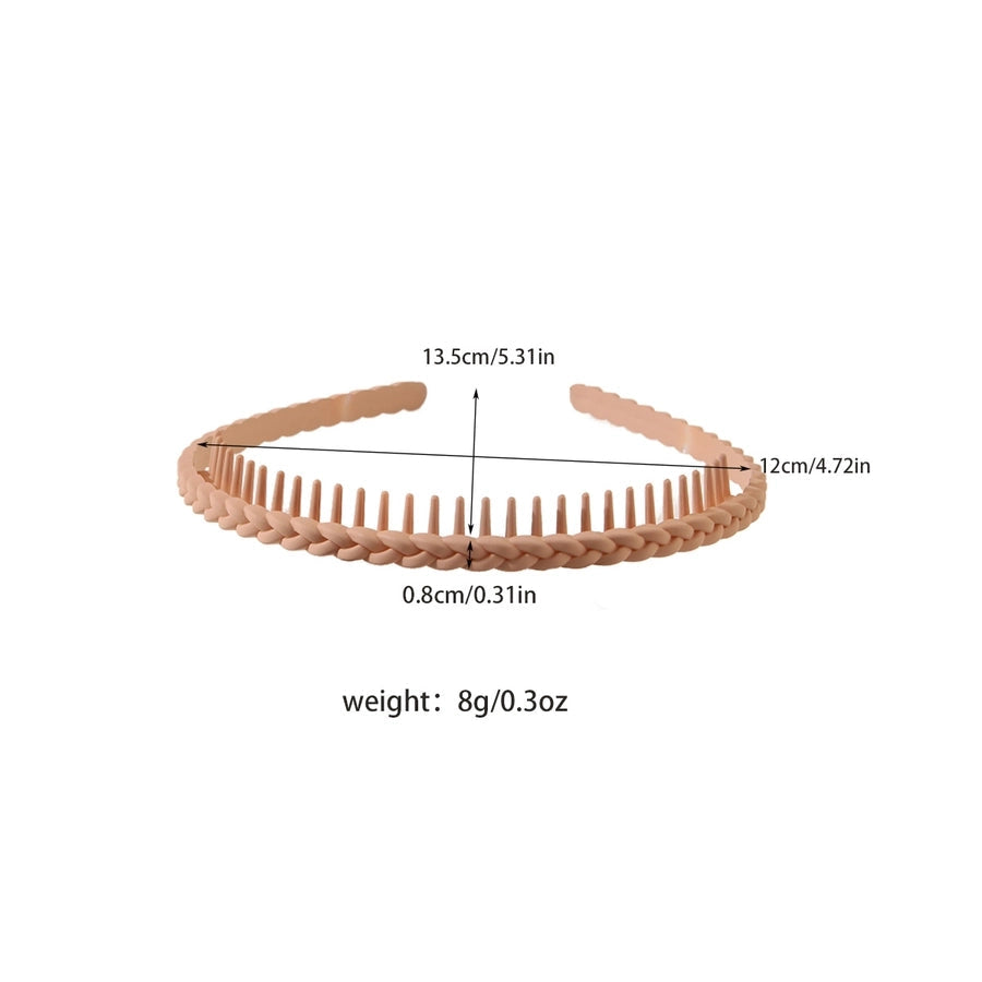 Women's Simple Style Solid Color Plastic Stoving Varnish Hair Band