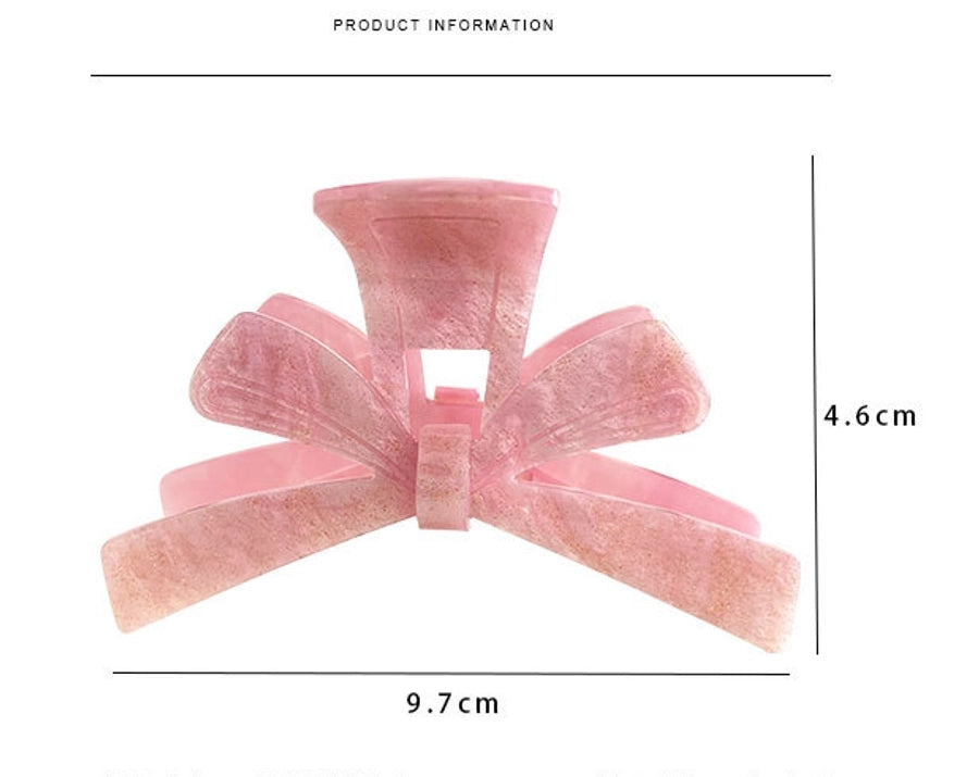 Women's Simple Style Artistic Bow Knot Acetic acid sheets Hair Claws
