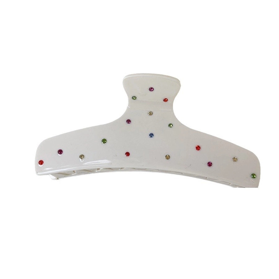 Simple Style Classic Style Solid Color Acetic acid sheets Inlay Rhinestones Hair Claws 1 Piece