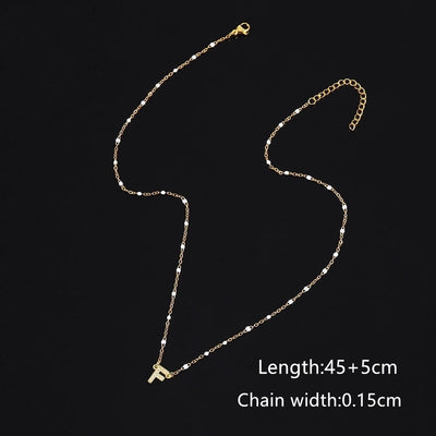 201 Stainless Steel Copper Letter Pendant Necklace