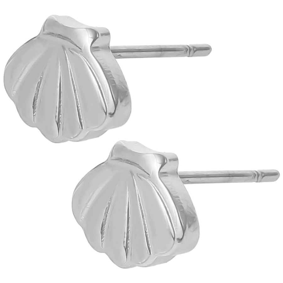 1 Pair Marine Style Simple Style Shell Plating 304 Stainless Steel Ear Studs